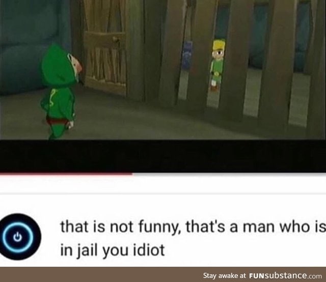Jail joke isn't funny