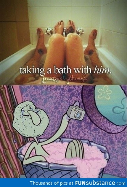 Taking bath with him