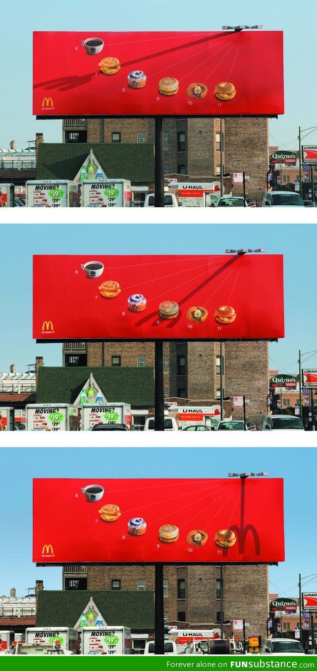 Mcdonalds has a clever idea for a billboard in chicago