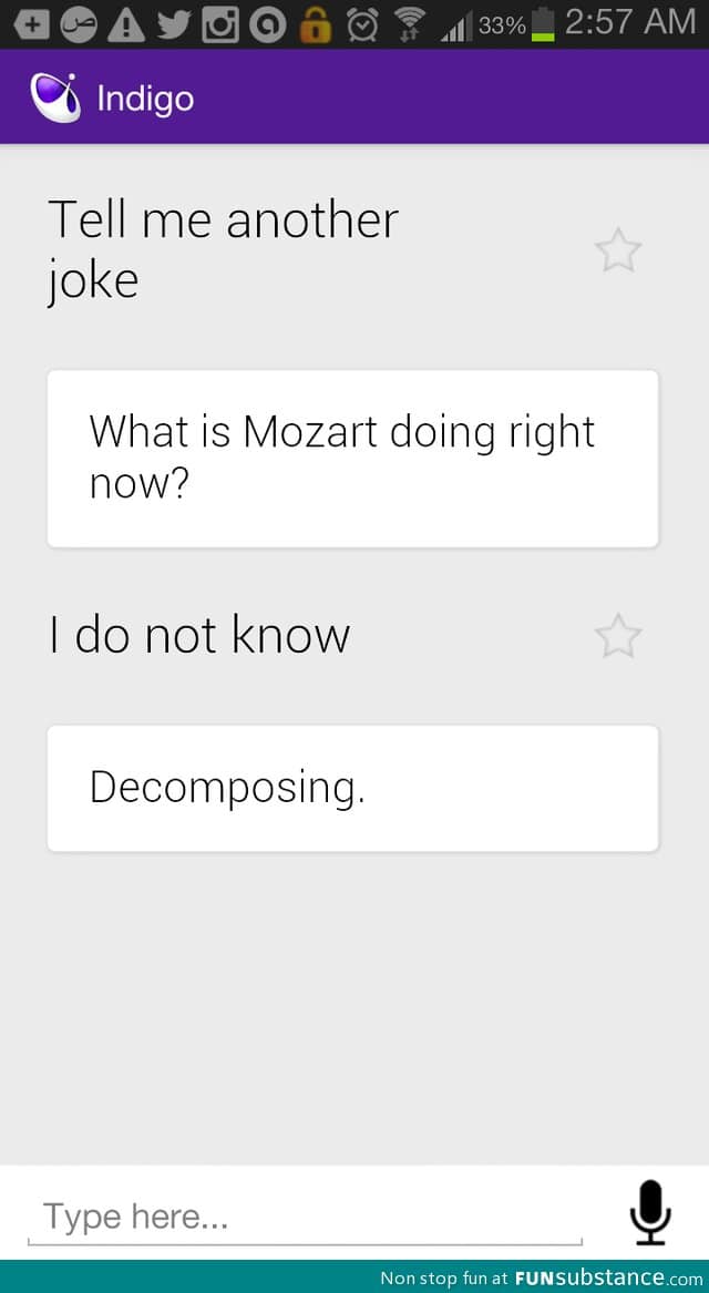 I just wanted to hear a joke