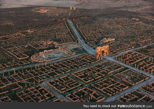 The ruins of a Roman colony in Africa