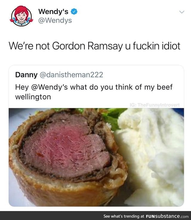 Oh, Wendy’s comebacks.