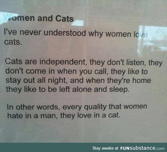 Women and their cats