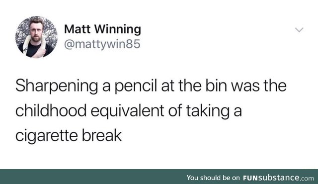 Sharpening a pencil