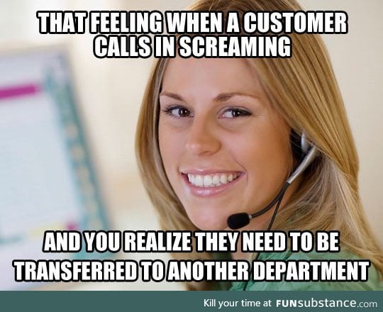 Working in customer service