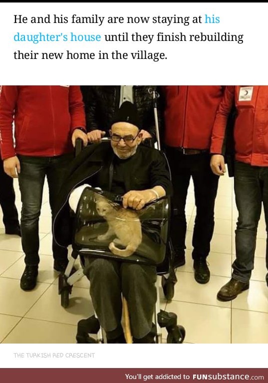 He and the kitty are doing well guys!