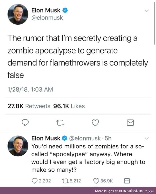 Elon Musk is creating zombies