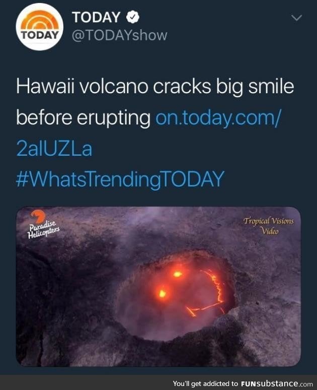 Friendly volcano