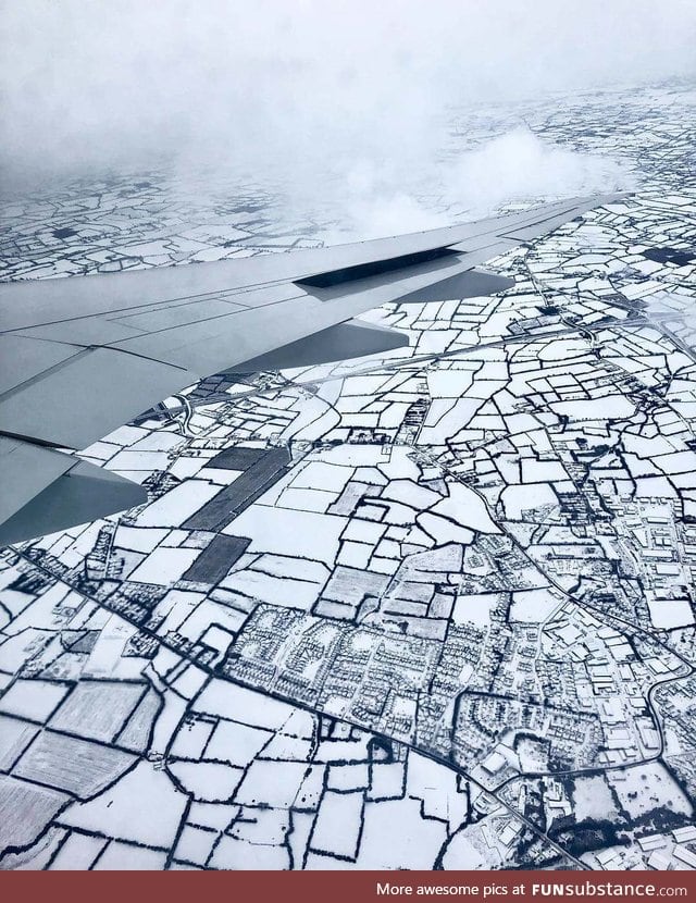 Dublin, Ireland after the recent snow