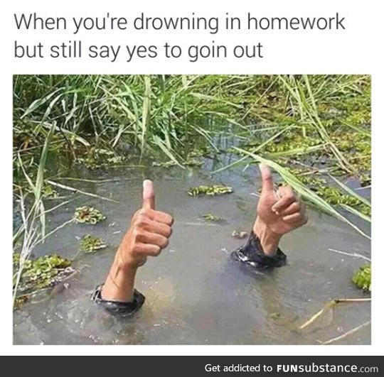 Drowning in homework