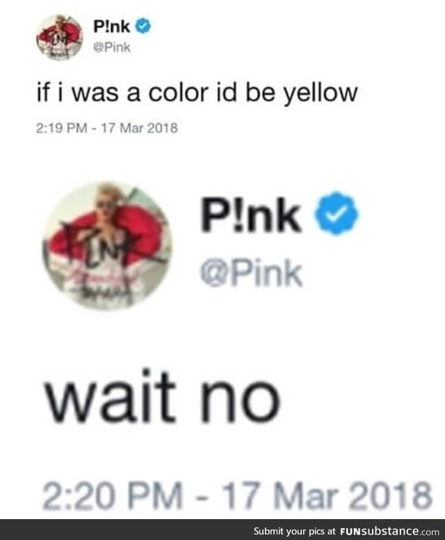Yellow is the new pink