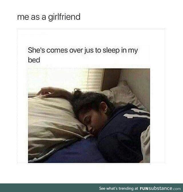 She's afraid of the bed monster
