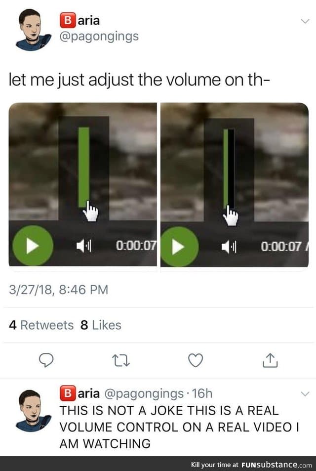 This horizontal volume control