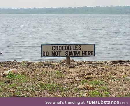 Totally safe to swim then