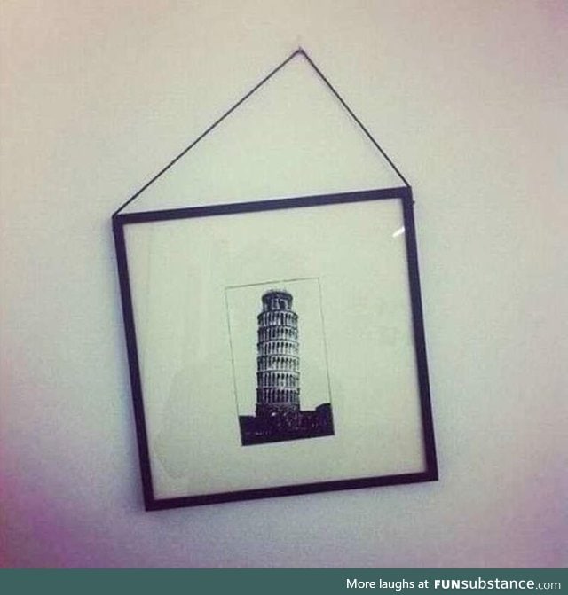 Perfectionists tower of Pisa