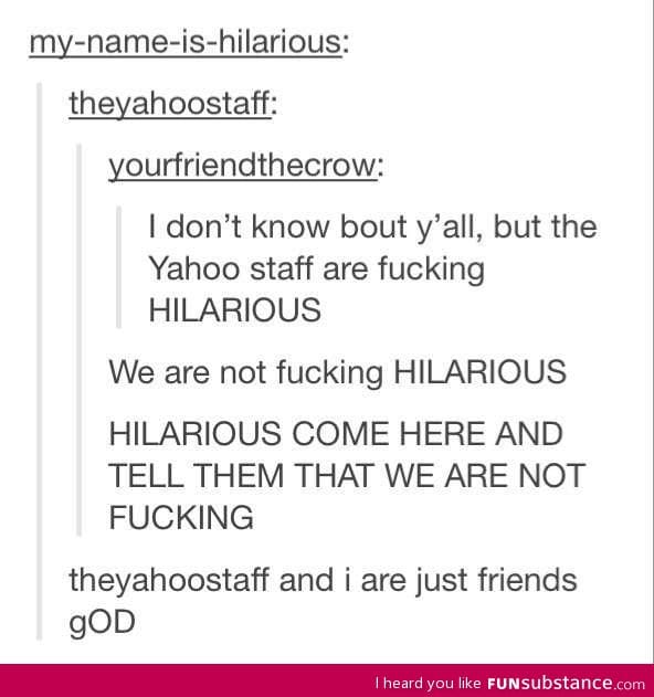 Yahoo joins tumblr
