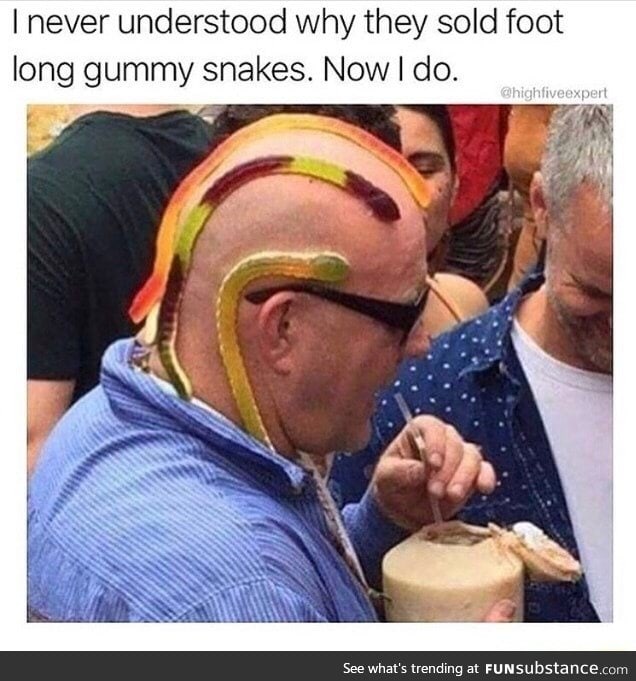 Long gummy snake