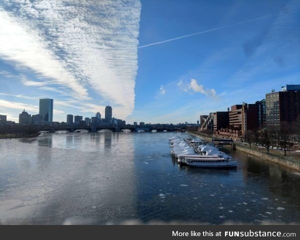 Perfectly split sky