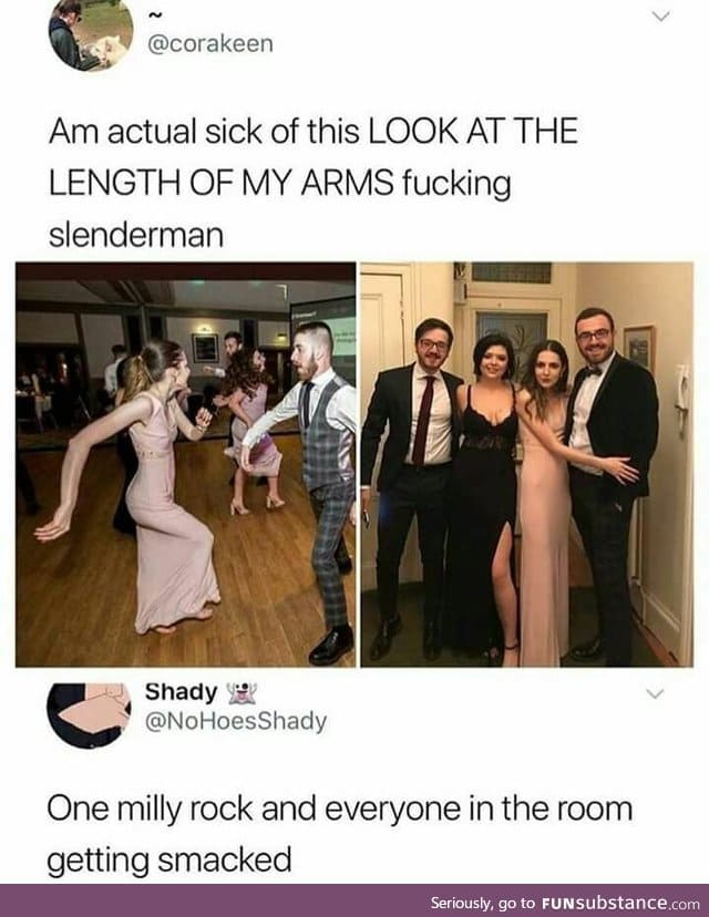 Long arm man from soccer's wife!