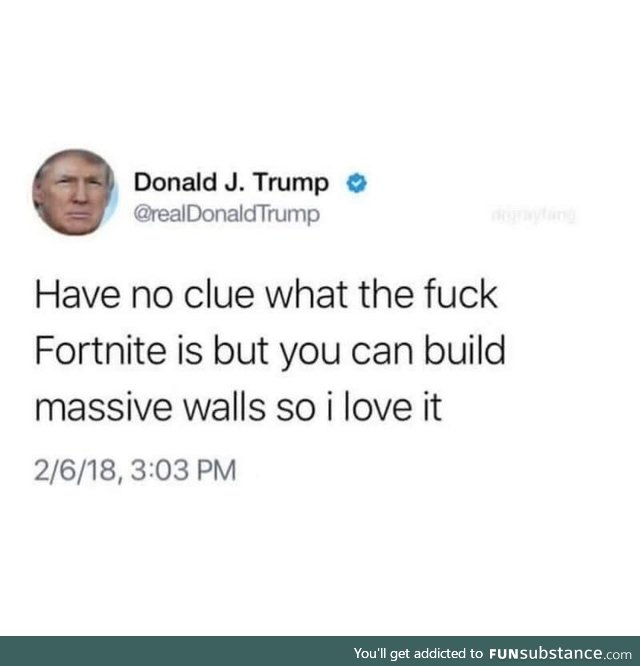 Trump likes walls