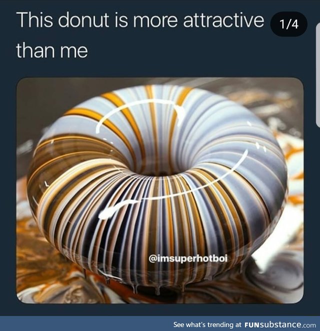 Donut looks like glass