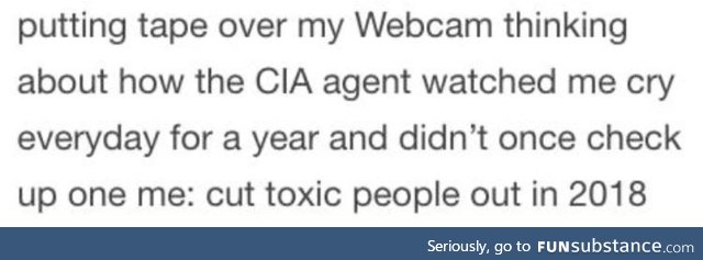 Cut out the toxic people in your life