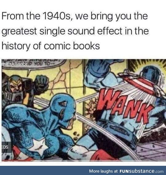 1940s sound effect in comic books