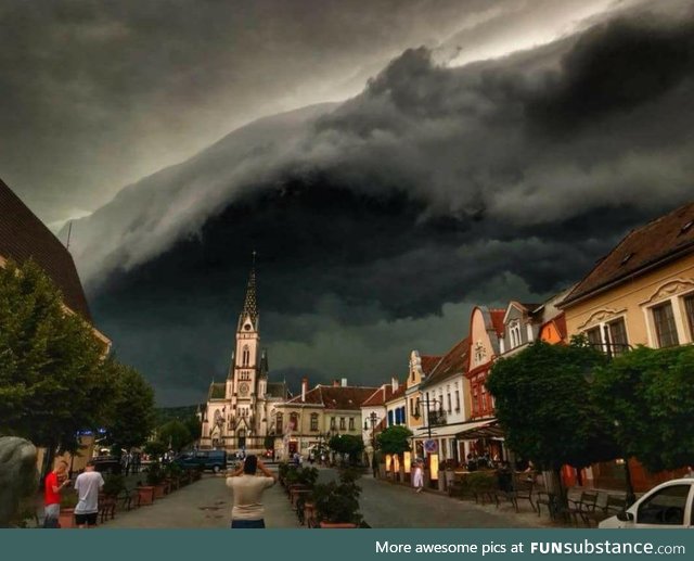 Storm looming over Kőszeg