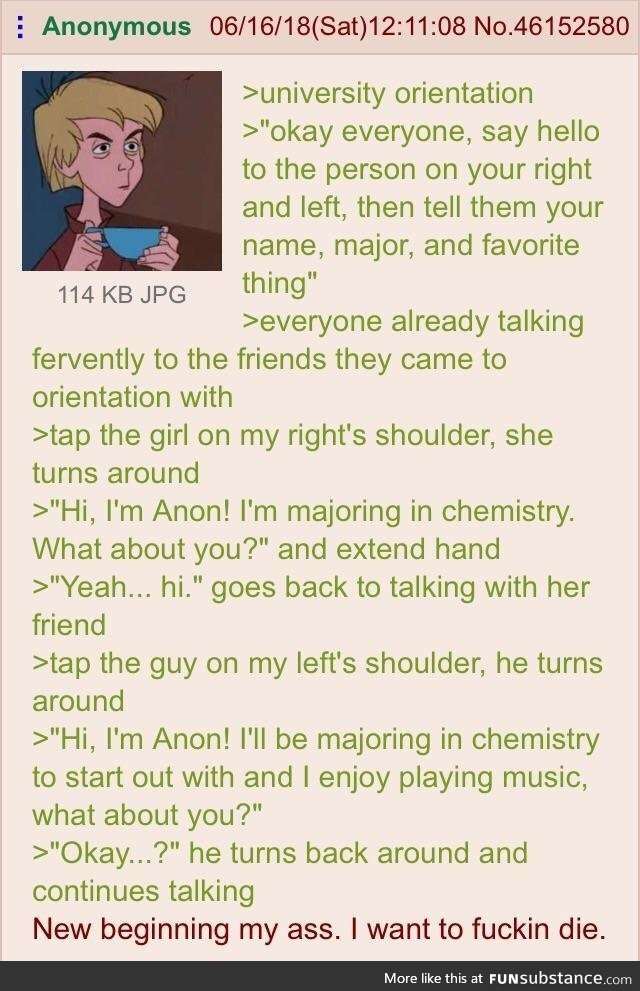 Anon's "new beginnings"