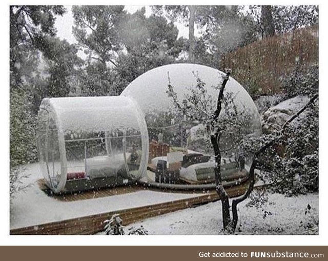 Bubble hotel in France