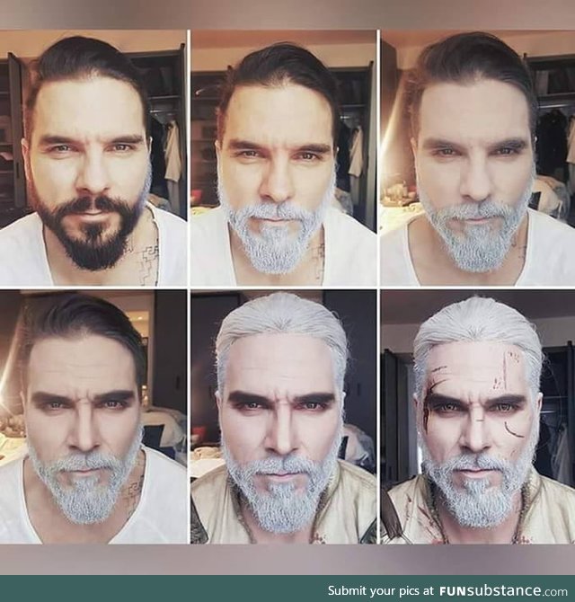 Transformation into Geralt