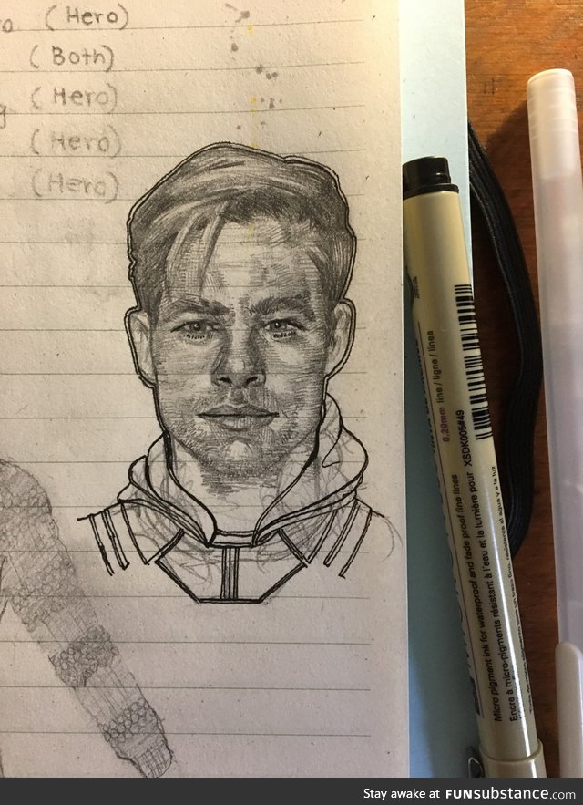 Chris pine sketch