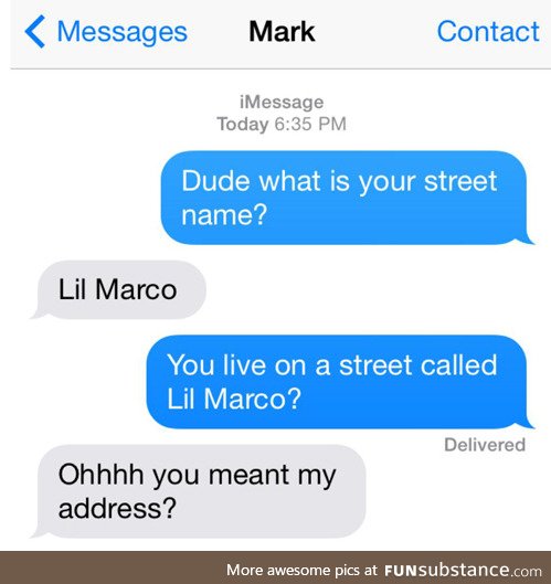 Wrong Street Name