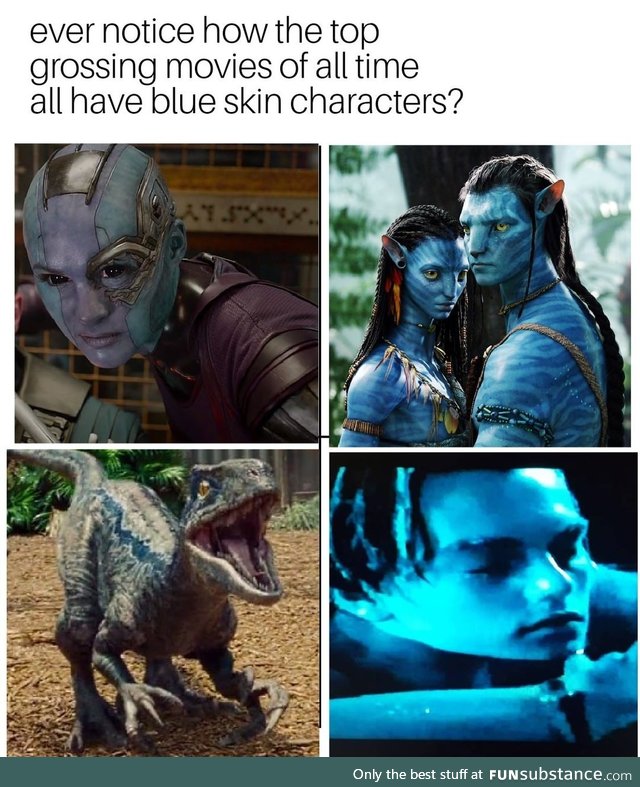 So blue