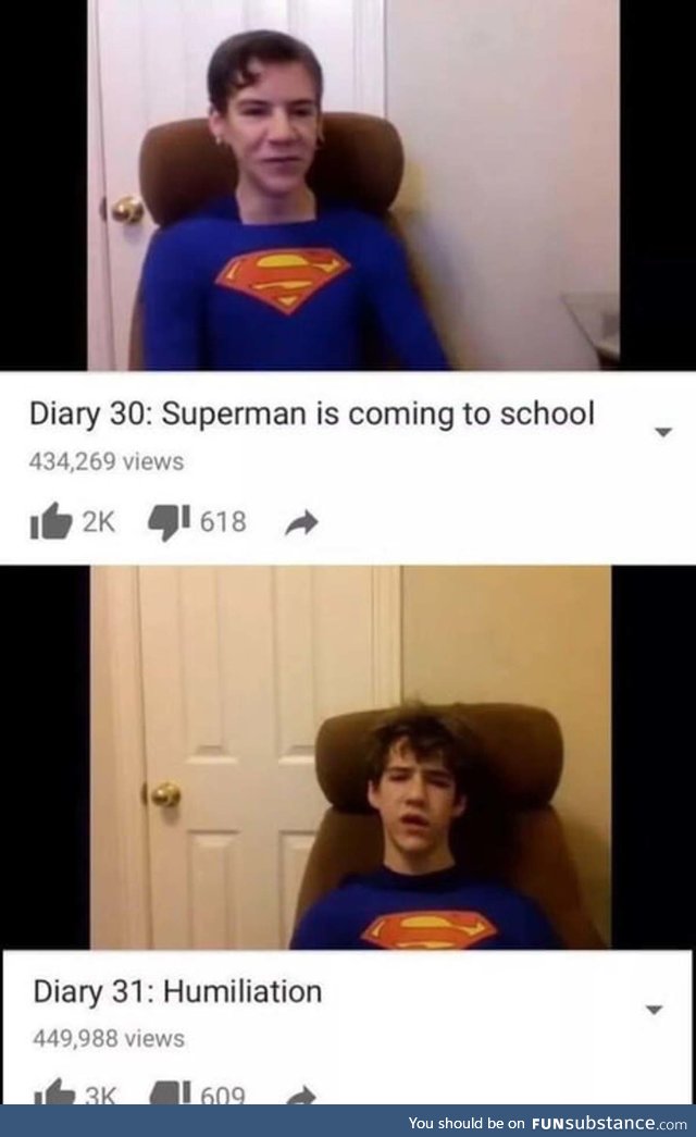 Superman looks different