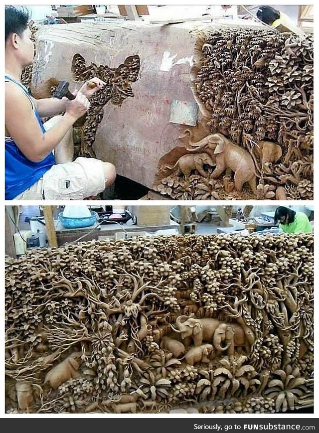 Breathtaking sculpting skills - a true master at his work