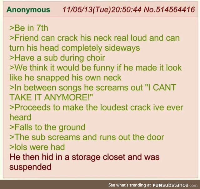 Anon pranks the sub