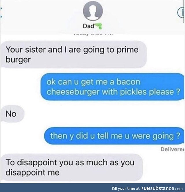 Disappointing each other
