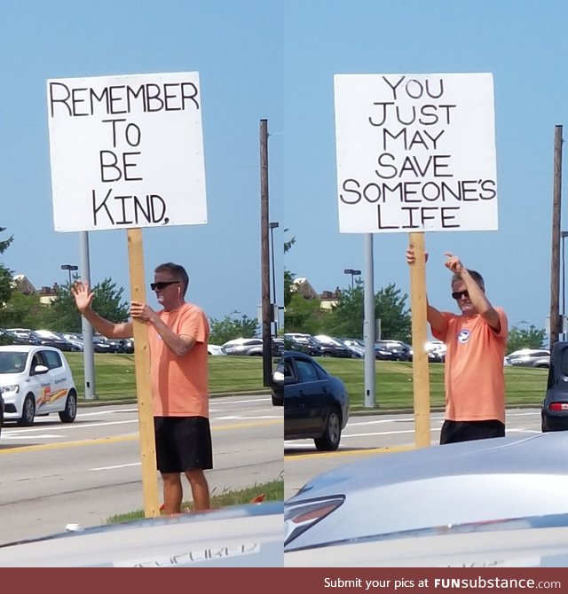 Thought he was just advertising a store at first