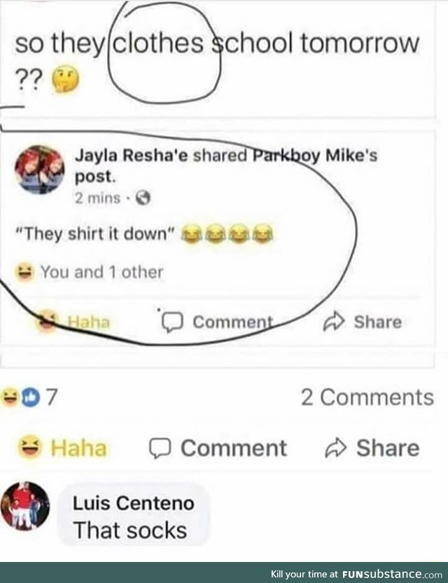 Clothes puns