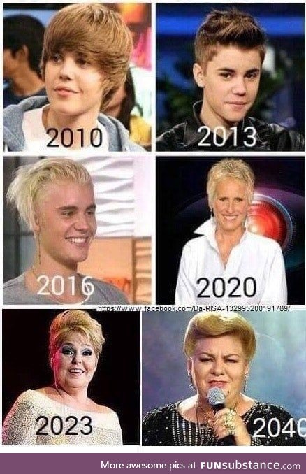 Justine bieber evolution