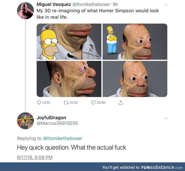 3D Homer Simpson