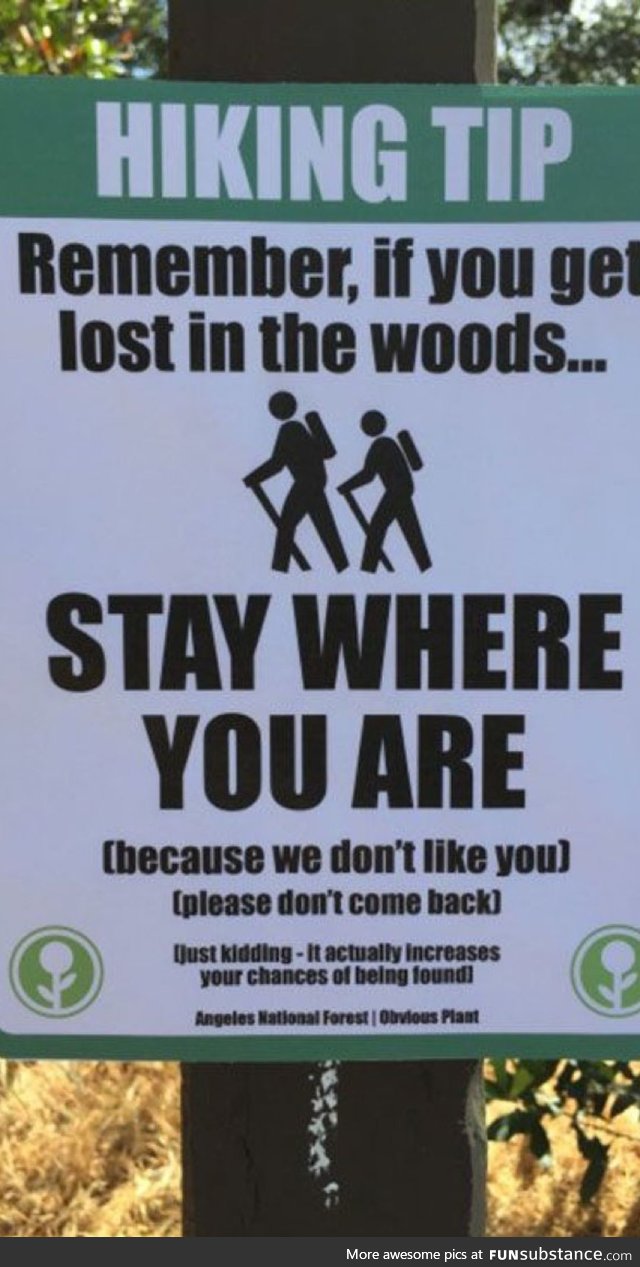 Hiking tip