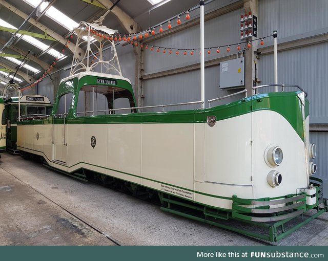 This beautiful tram from the 1930s looks like a boat!