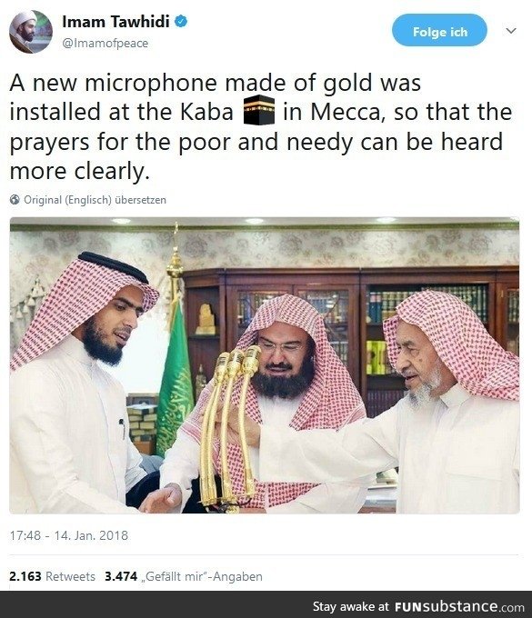 Gold conducts prayer better