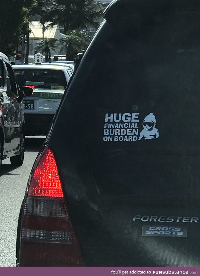 Honest window sticker