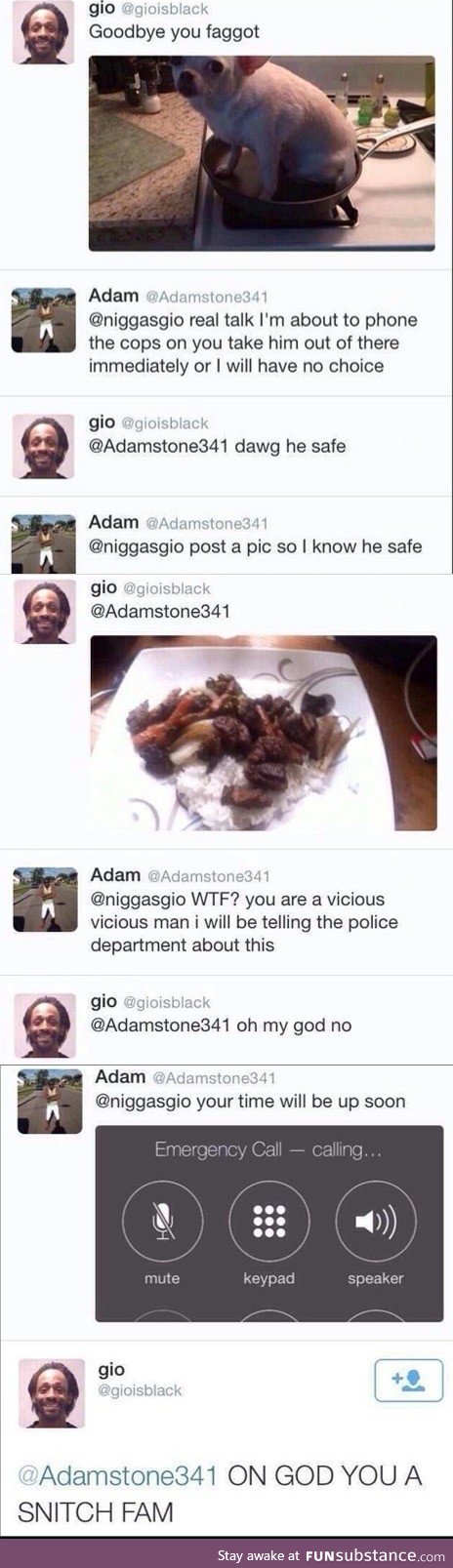 A classic black tweet
