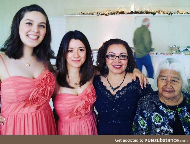 Four Generations, (L to R) 21, 40, 65, 95