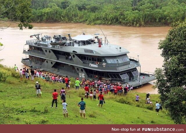 Brazil maintains a fleet of "hospital ships" that dock at riverside villages