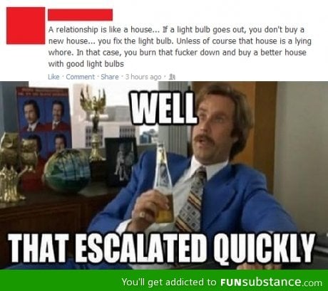 Relationships are like houses